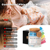 Christian Gifts for Women Bible Verse Jar 90 Color Coded Bible Verses in a Jar